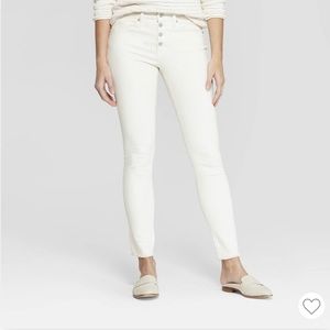 High Rise Button Fly Jeans